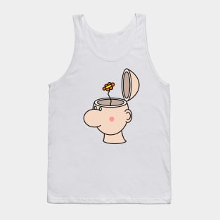 Hollow Head with Flower Tank Top